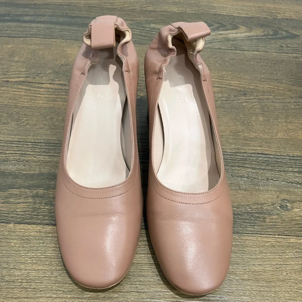 Everlane Tan Italian Leather Day Heels Sz. 8‎